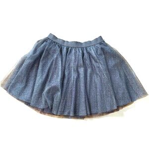 LC Lauren Conrad Silver Tulle Skirt